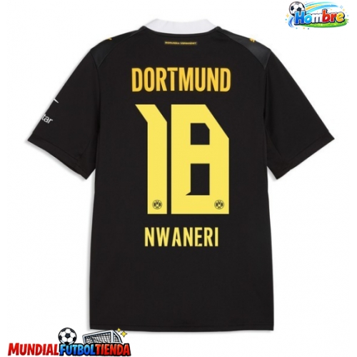 Camiseta Borussia Dortmund Ethan Nwaneri #18 Segunda Equipación Replica 2026-27 mangas cortas